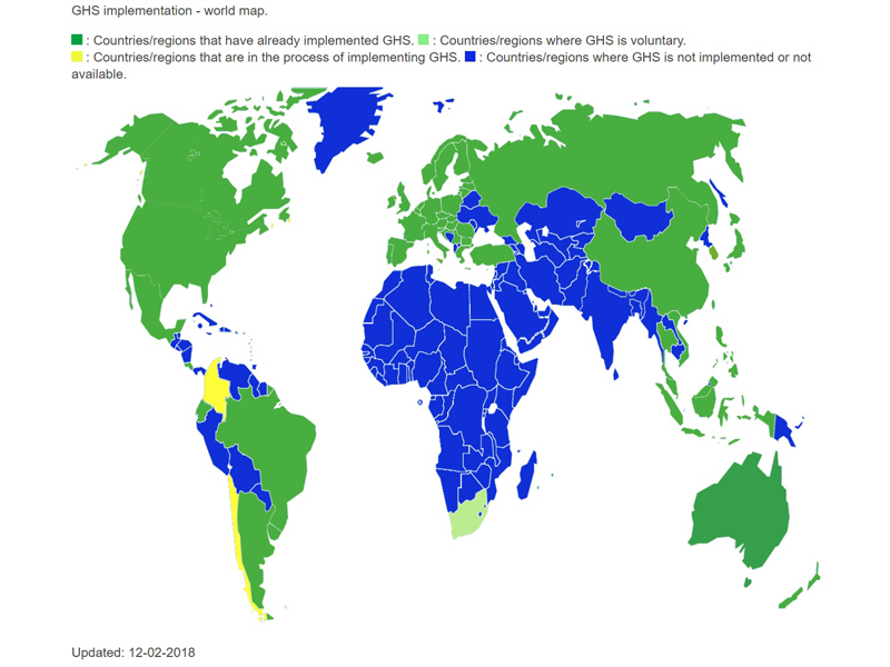 Globally harmonised system of classification & labelling of chemicals